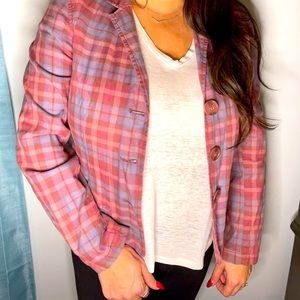 American Eagle Plaid Blazer